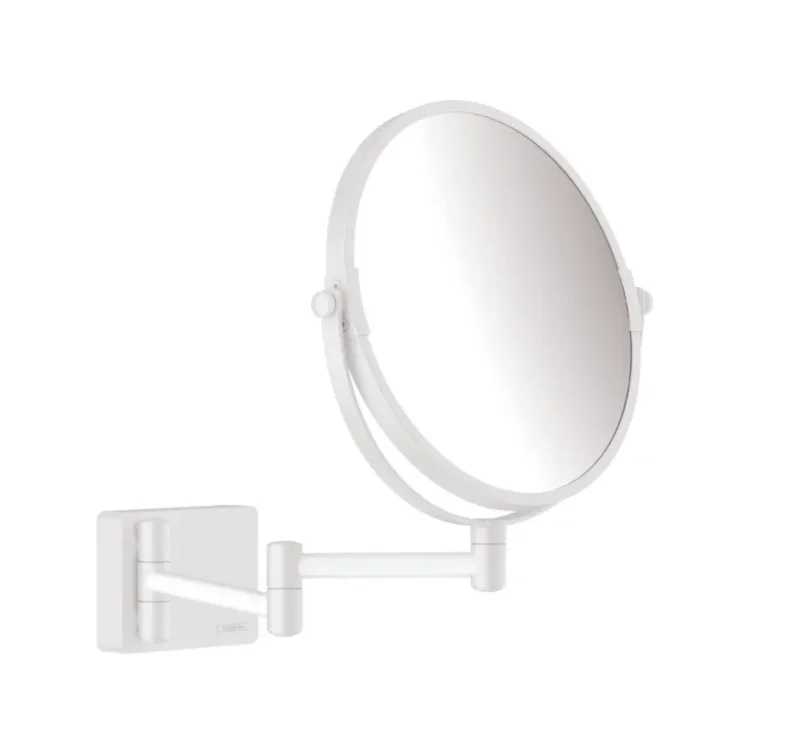 Hansgrohe AddStoris - sienas kosmētikas spogulis, balts matēts 41791700