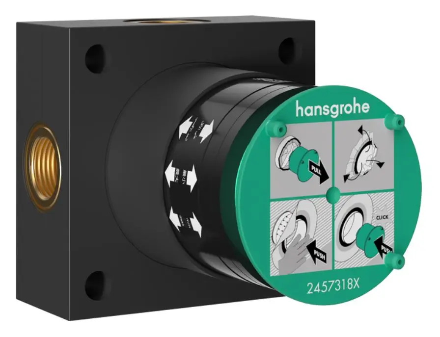Hansgrohe - pamatkorpuss galvas dušai, 2 patērētājiem 24573180