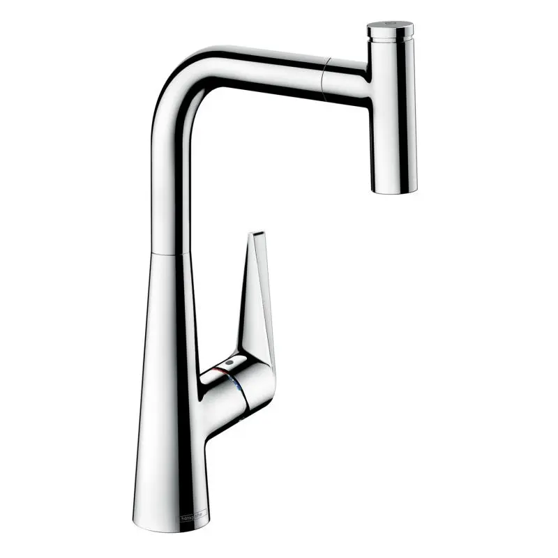 Hansgrohe Talis Select M51 - virtuves izlietnes maisītājs M5115-H300 ar izvelkamu trauku dušu, sBOX, hromēts 73853000