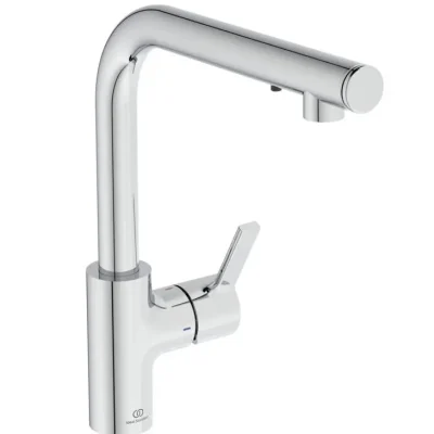Ideal Standard Gusto - virtuves izlietnes maisītājs ar ziepju dozatoru, hroms A7817AA