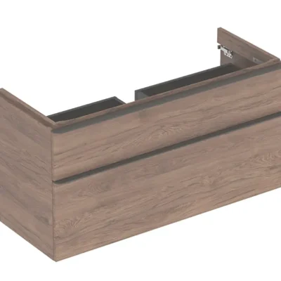 Geberit Smyle Square - izlietnes apakšskapītis, 118x47x62 cm, 2 izvilkumi, riekstkoks/lava 500.355.JR.1