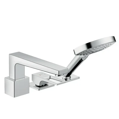 Hansgrohe Metropol - 3 caurumu vannas malas vienas sviras maisītājs, hroms 74550000