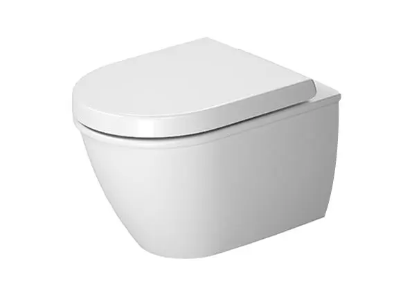 Duravit Darling New - pie sienas stiprināms WC Compact, 360x485 mm, ar WonderGliss, balts 25490900001