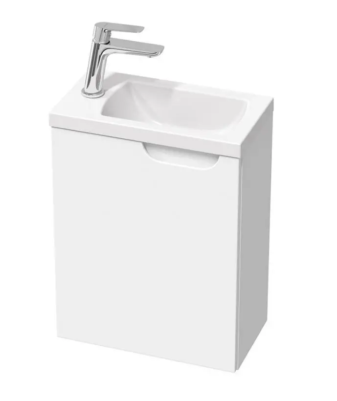 Ravak Classic II - izlietnes skapītis 40x22x50 cm, ar 1 durvīm, eņģes kreisajā pusē, balts spīdīgs X000001484