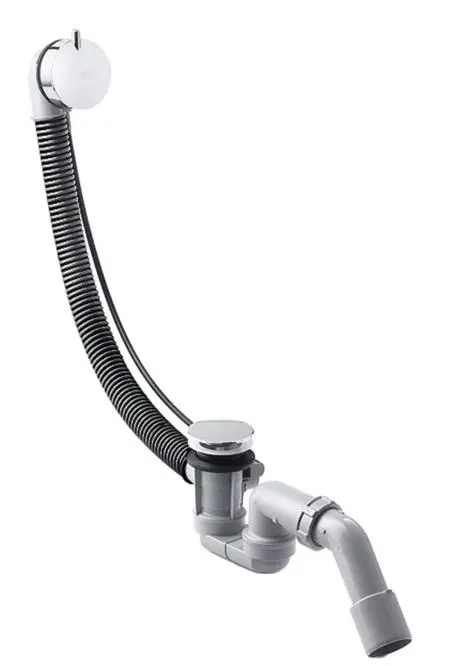 Hansgrohe Flexaplus S - noteces un pārplūdes komplekts, hroms 58150000