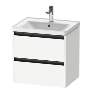 Duravit Ketho.2 - izlietnes skapītis, 55x58x46 cm, 2 atvilktnes, balts matēts K25281018180000