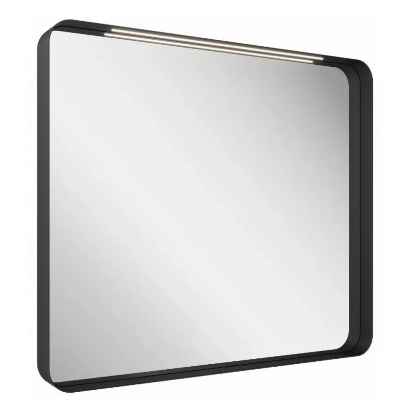 Ravak Strip - spogulis ar LED apgaismojumu, 91x71 cm, melns X000001572