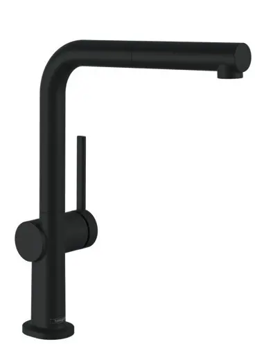 Hansgrohe M54 - virtuves izlietnes maisītājs Talis ar izvelkamu dušu, matēti melns 72808670