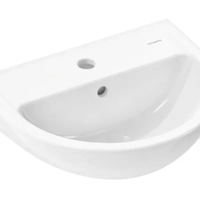 Hansgrohe GladeLake S - roku mazgāšanas izlietne, 45x37 cm, ar pārplūdi, jaucējkrāna caurums, balta 60100450
