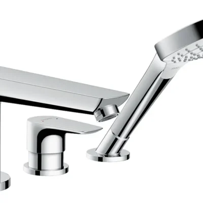 Hansgrohe Talis E - 3 caurumu vannas maisītājs, hroms 71730000