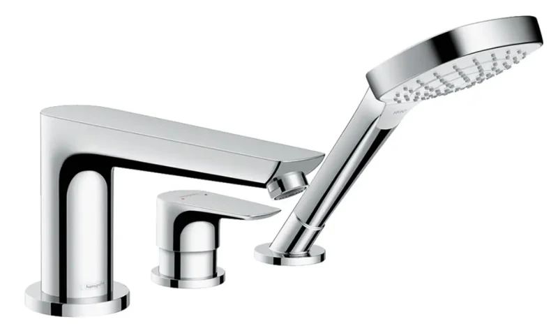 Hansgrohe Talis E - 3 caurumu vannas maisītājs, hroms 71730000