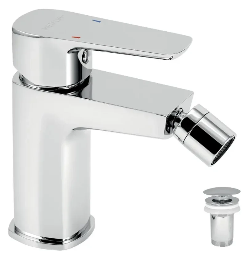 Novaservis Metalia 58 - bidē maisītājs ar noteci, hroms 58011,0