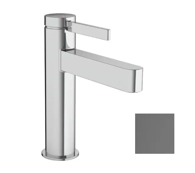 Hansgrohe Finoris - izlietnes maisītājs, ar Push-Open noteces komplektu, CoolStart, EcoSmart, matēts melns hroms 76024340