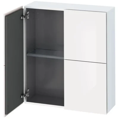 Duravit L-Cube - augstais skapītis 80x70x24 cm, 2 durvis, balts spīdīgs LC116702222
