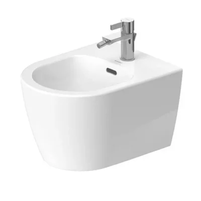 Duravit Soleil by Starck - piekaramā bidē, 1 caurums maisītājam, WonderGliss, balta 22981500001