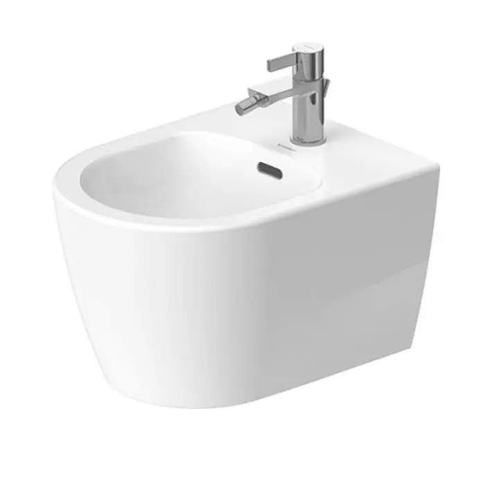 Duravit Soleil by Starck - piekaramā bidē, 1 caurums maisītājam, WonderGliss, balta 22981500001