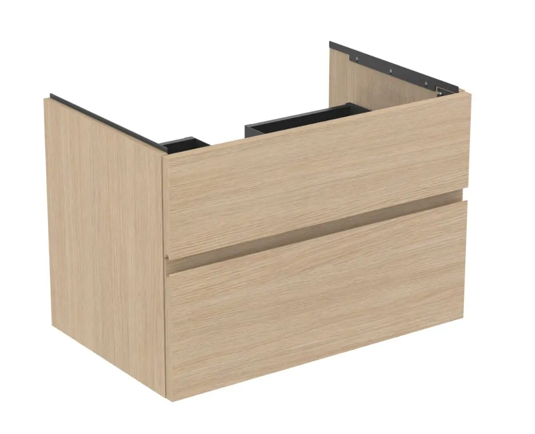 Ideal Standard Finesse - izlietnes skapītis, 80x51x55 cm, 2 atvilktnes, Balts ozols E3396US