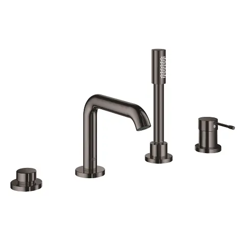 Grohe Essence - vannas malas maisītājs, 4 caurumu montāža, tumši grafīts 19578A01