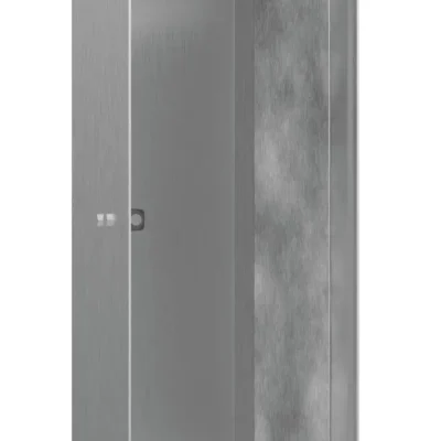 Hansgrohe XtraStoris Rock - sienas niša ar durtiņām, 30x15x10 cm, birstēts nerūsējošais tērauds 56082800