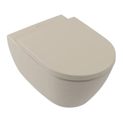Villeroy & Boch Subway 2.0 - pie sienas stiprināms WC, DirectFlush, CeramicPlus, Almond 5614R0AM