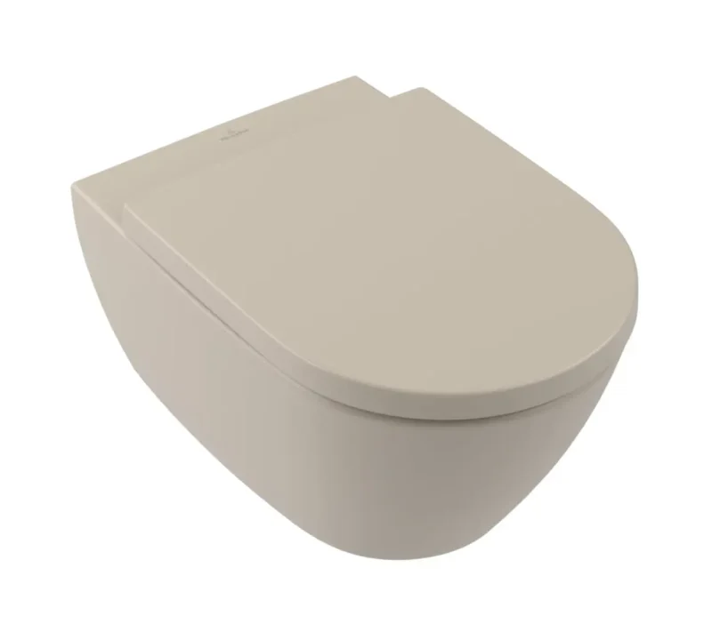 Villeroy & Boch Subway 2.0 - pie sienas stiprināms WC, DirectFlush, CeramicPlus, Almond 5614R0AM