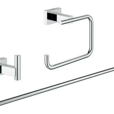 Grohe Essentials Cube - WC aksesuāru komplekts, hromēts 40777001