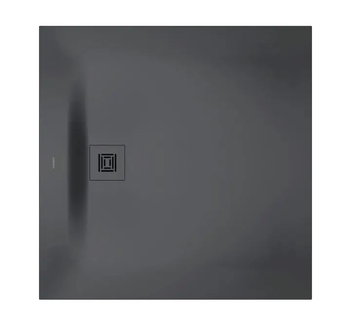 Duravit Sustano - dušas paliktnis 100x100 cm, DuraSolid, tumši pelēks matēts 720275650000000