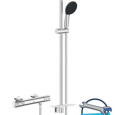 Grohe Precision Feel - dušas komplekts ar termostatu, 3 strūklas veidi, hroms 34853001