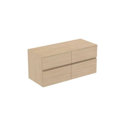 Ideal Standard Finesse - izlietnes skapītis, 120x51x56 cm, 4 atvilktnes, Balts ozols E3437US