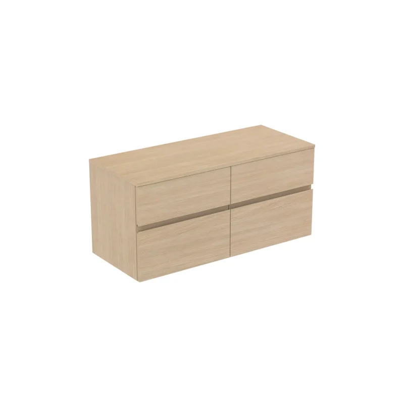 Ideal Standard Finesse - izlietnes skapītis, 120x51x56 cm, 4 atvilktnes, Balts ozols E3437US