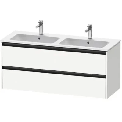 Duravit Ketho.2 - izlietnes zemskapītis, 55x128x48 cm, 2 atvilktnes, balts matēts K25266018180000