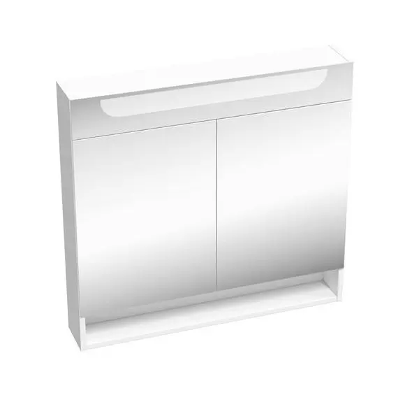 Ravak Classic II - spoguļskapis ar LED apgaismojumu, 80x14x76 cm, 2 durvis, spīdīgi balts X000001471