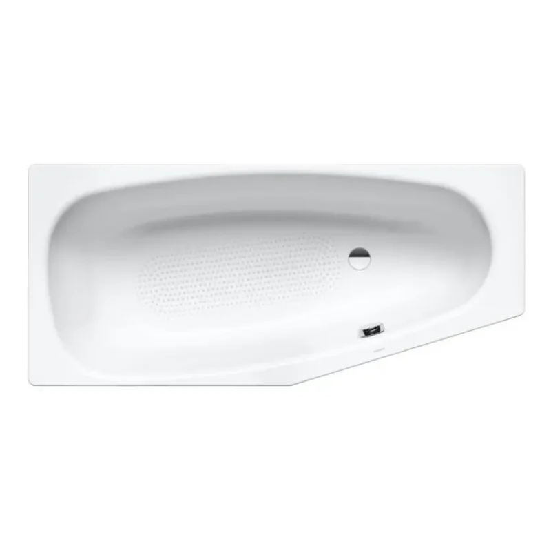 Kaldewei Advantage - Asimetriska vanna Mini labā 834, 157x70 cm, pilnas virsmas pretslīdes pārklājums, balta 224434010001