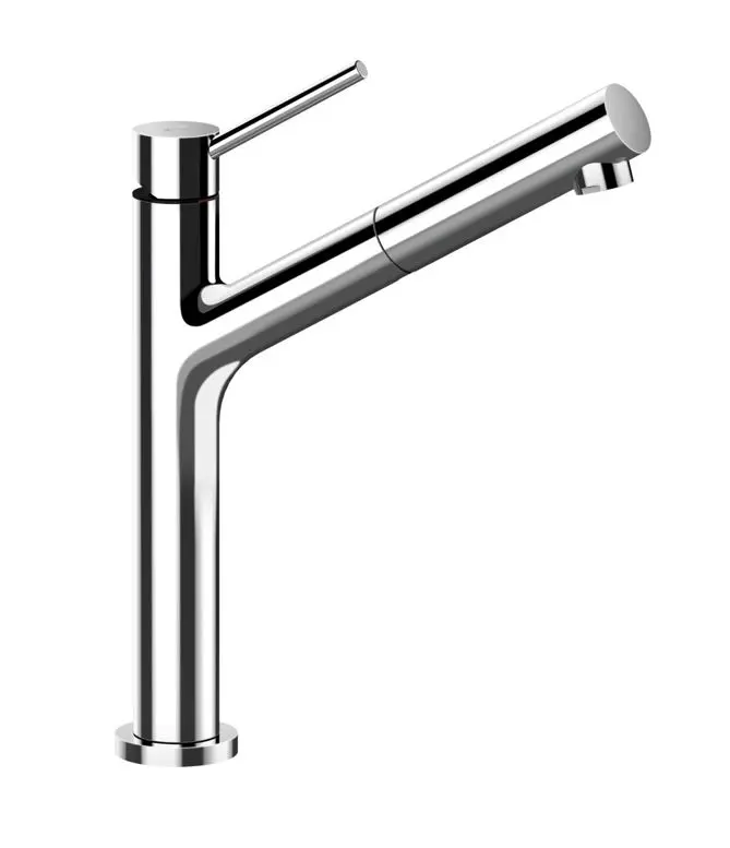 SCHOCK Dion - virtuves izlietnes maisītājs ar izvelkamu izteku, hroms 510120CHR