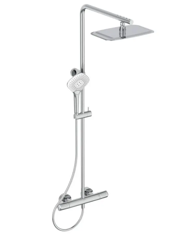Ideal Standard CeraTherm - dušas komplekts ar termostatu, 30x20 cm, 3 strūklas, hroms A7705AA