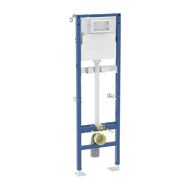 Geberit Duofix - montāžaelements izlietnei, 175 cm, zemapmetuma skalošanas tvertne Delta 12 cm, virsapmetuma sienas maisītājs 111.569.00.2