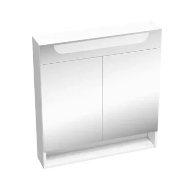 Ravak Classic II - spoguļskapis ar LED apgaismojumu, 70x14x76 cm, 2 durvis, balts spīdīgs X000001470