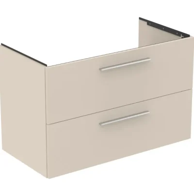 Ideal Standard i.Life B - izlietnes apakškabinets, 100x63x51 cm, 2 atvilktnes, pa kreisi, matēti smilšu krāsā T5584NF
