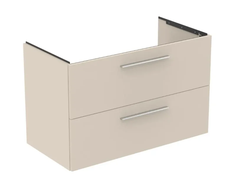 Ideal Standard i.Life B - izlietnes apakškabinets, 100x63x51 cm, 2 atvilktnes, pa kreisi, matēti smilšu krāsā T5584NF
