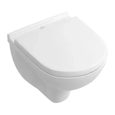 Villeroy & Boch O.novo - pie sienas stiprināms WC ar sēdekli SoftClosing, DirectFlush, Alpu balts 5688HR01