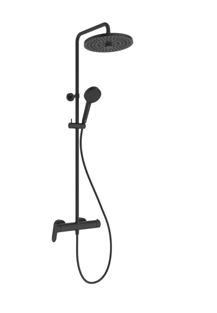 Ideal Standard CeraFlow T25+ - dušas komplekts ar maisītāju, diametrs 26 cm, 2 strūklas veidi, matēti melns A8484XG