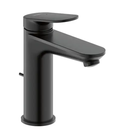 Duravit Wave - izlietnes maisītājs ar noteces komplektu, matēti melns WA1020001046