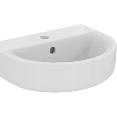 Ideal Standard Connect - rokas izlietne 45x36 cm, ar pārplūdi, 1 caurumu jaucējkrānam, Ideal Plus, balta E7968MA