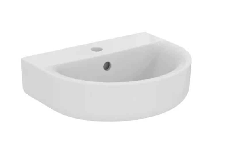 Ideal Standard Connect - rokas izlietne 45x36 cm, ar pārplūdi, 1 caurumu jaucējkrānam, Ideal Plus, balta E7968MA