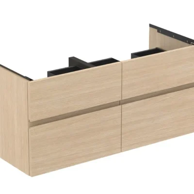 Ideal Standard Finesse - izlietnes skapītis, 120x51x55 cm, 4 atvilktnes, balts-ozols E3399US