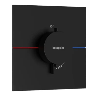 Hansgrohe ShowerSelect Comfort - zemapmetuma termostata maisītājs, matēti melns 15574670