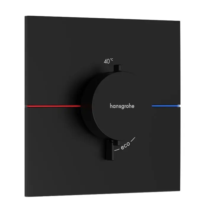 Hansgrohe ShowerSelect Comfort - zemapmetuma termostata maisītājs, matēti melns 15574670