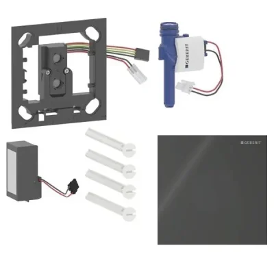 Geberit - Elektroniskā pisuāra skalošanas vadība tips 40, tīkla barošana, Bluetooth, stikls/melns 116.024.SJ.1