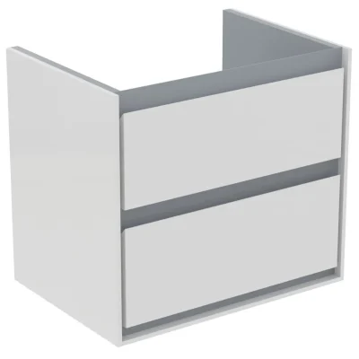 Ideal Standard Connect Air - izlietnes skapītis 58x41x52 cm, balts spīdīgs/gaiši pelēks matēts E1605KN