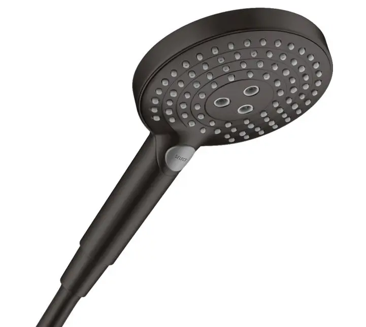 Hansgrohe Raindance Select S - rokas duša, 3 strūklas veidi, EcoSmart, matēti melns 26515670